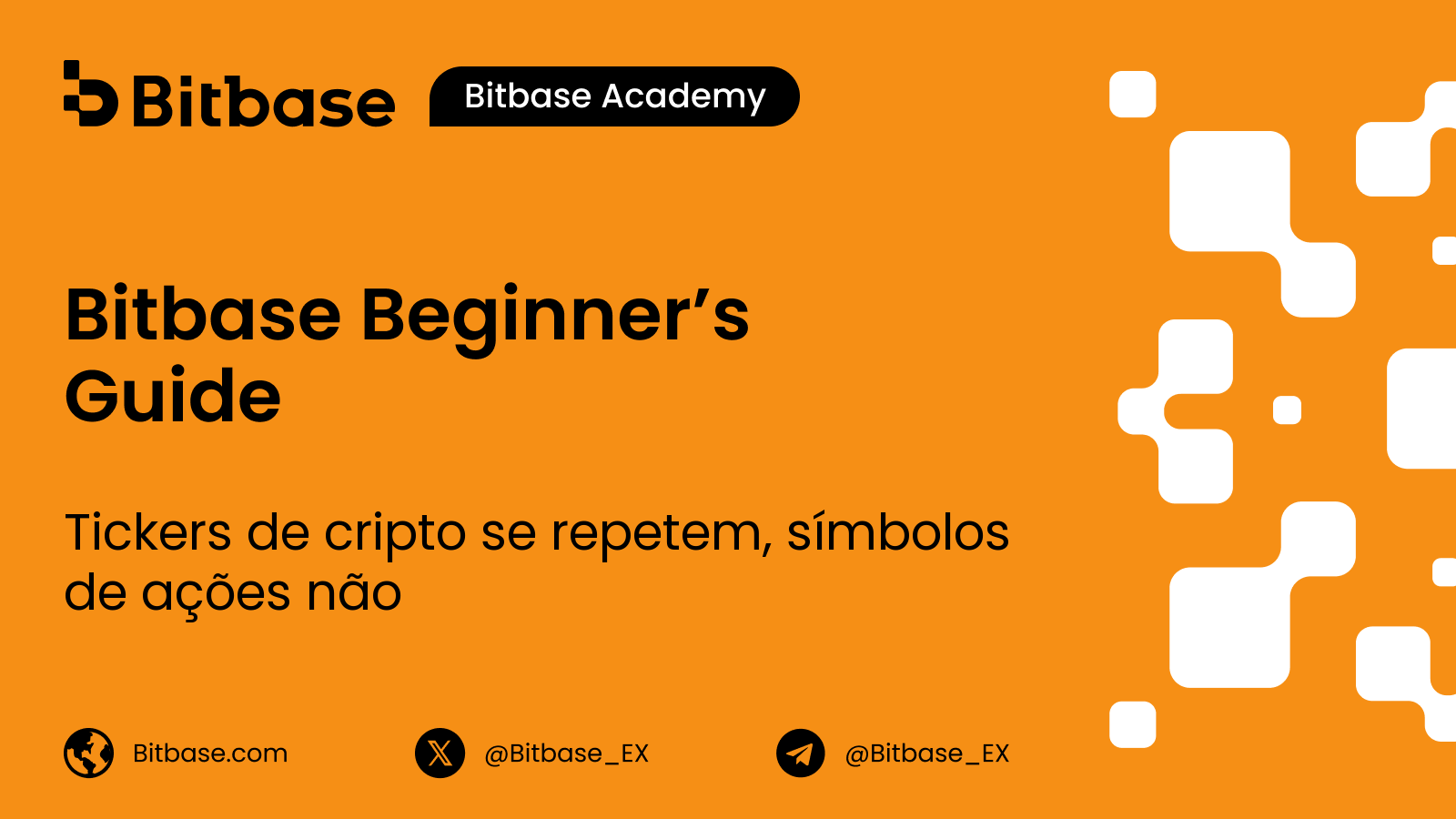 Tickers de cripto se repetem, símbolos de ações não